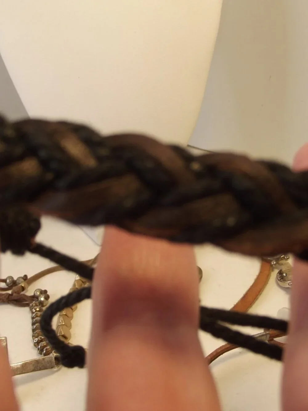 Lot of 6 Leather Bracelets  All Different